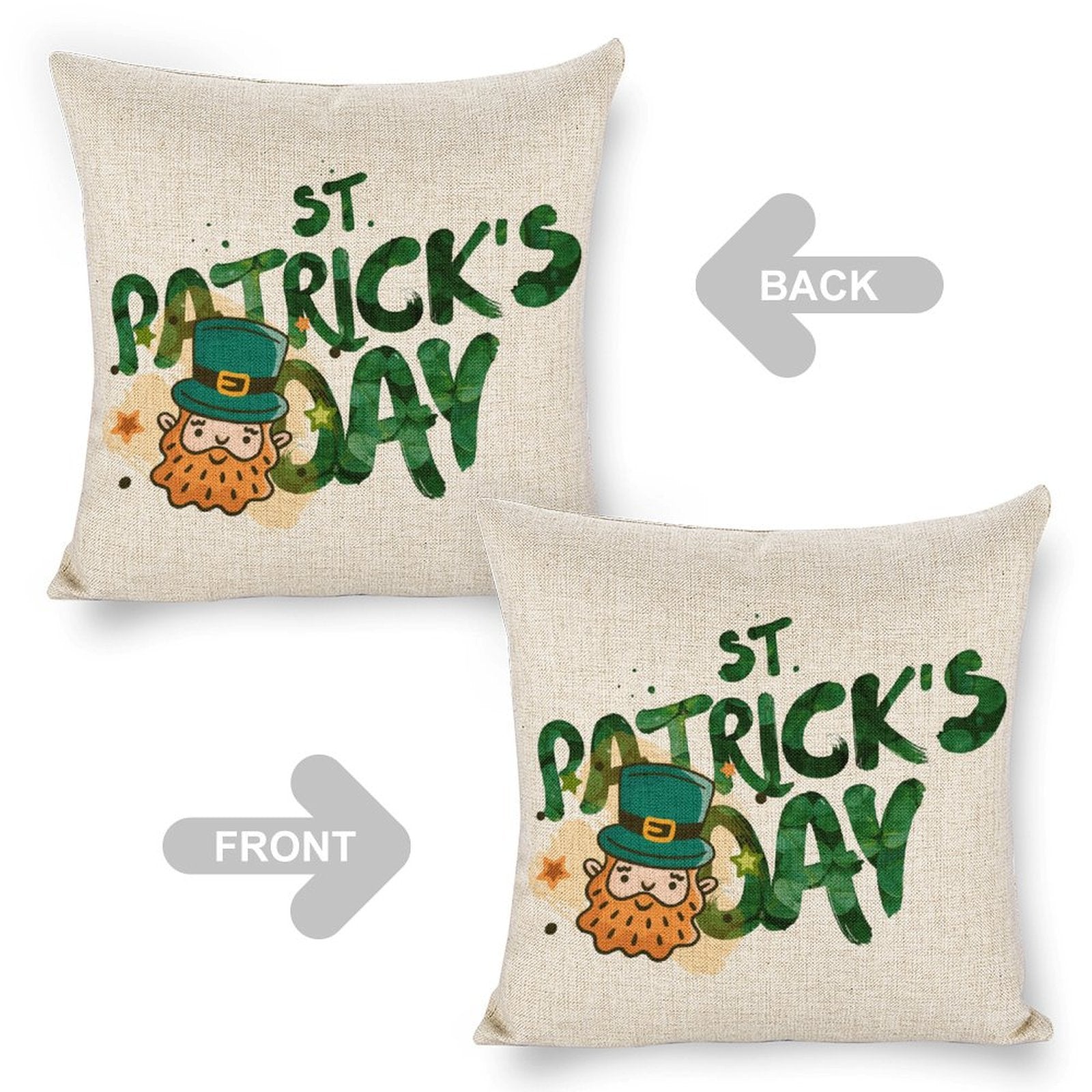 NenntBriy - Custom Linen Pillow Case St - Customized with photo&text