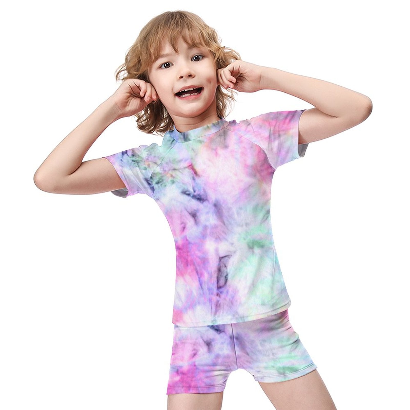 NenntBriy - Boy's Swimsuit Watercolour  - Customized with photo&text