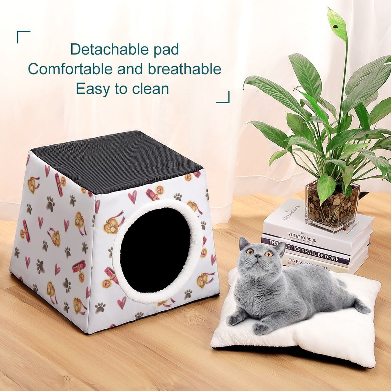 NenntBriy - Capsule Pet Waterloo Paw Print, Love, Repetition, Pet - Customized with photo&text