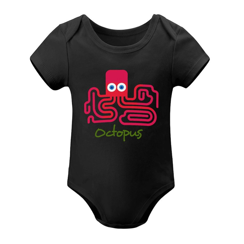 NenntBriy - Short Sleeved Baby Jacket Red, Octopus  - Customized with photo&text