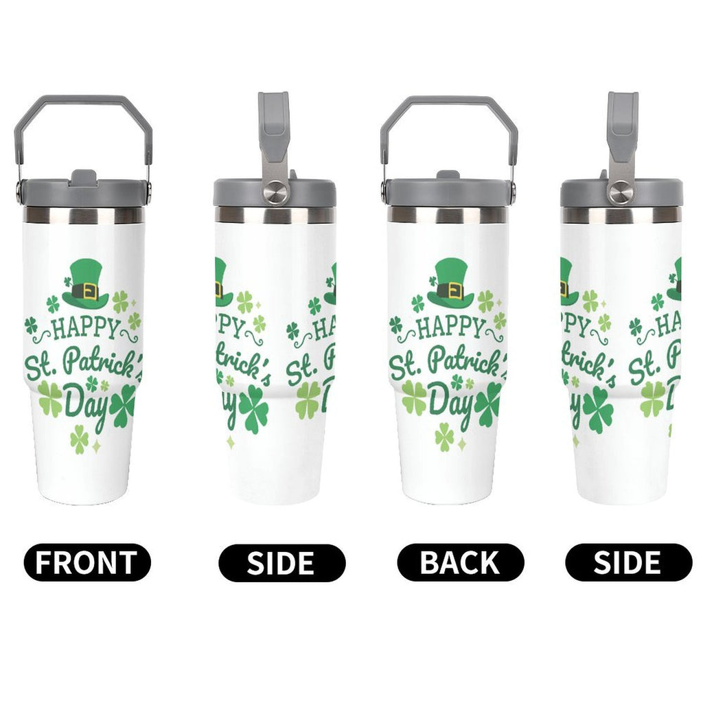 NenntBriy - Large Capacity Car Cup Happy St. Patrick’s Day - Customized with photo&text