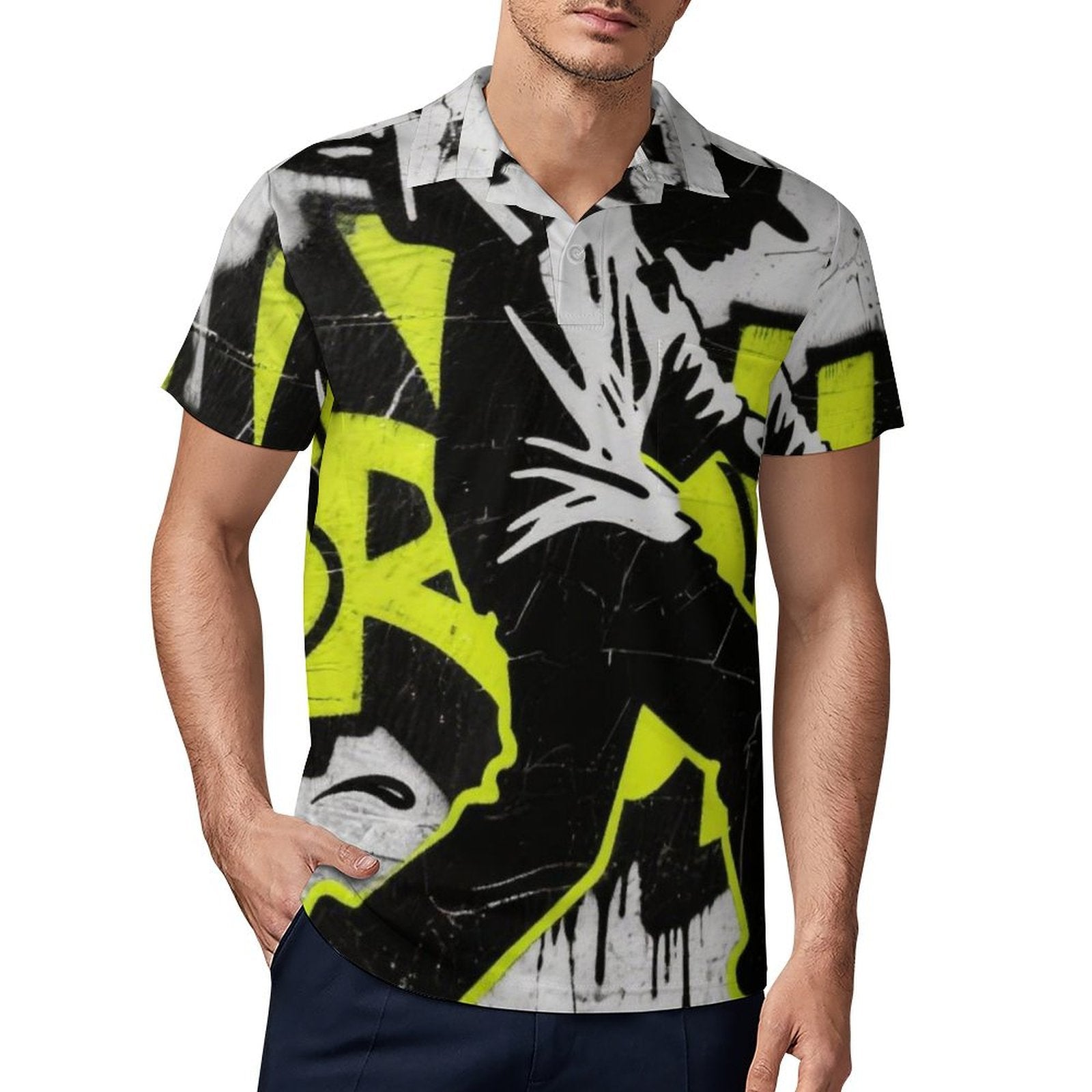 NenntBriy - Polo Shirt Hip-hop punk style artwork - Customized with Photo&Text