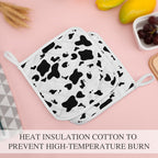 NenntBriy - Pot Holders Sets Dairy Cow Pattern Animal - Customized with photo&text