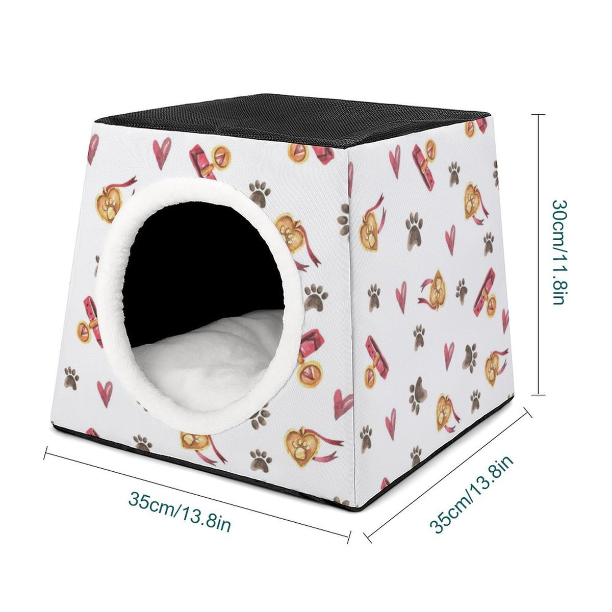 NenntBriy - Capsule Pet Waterloo Paw Print, Love, Repetition, Pet - Customized with photo&text