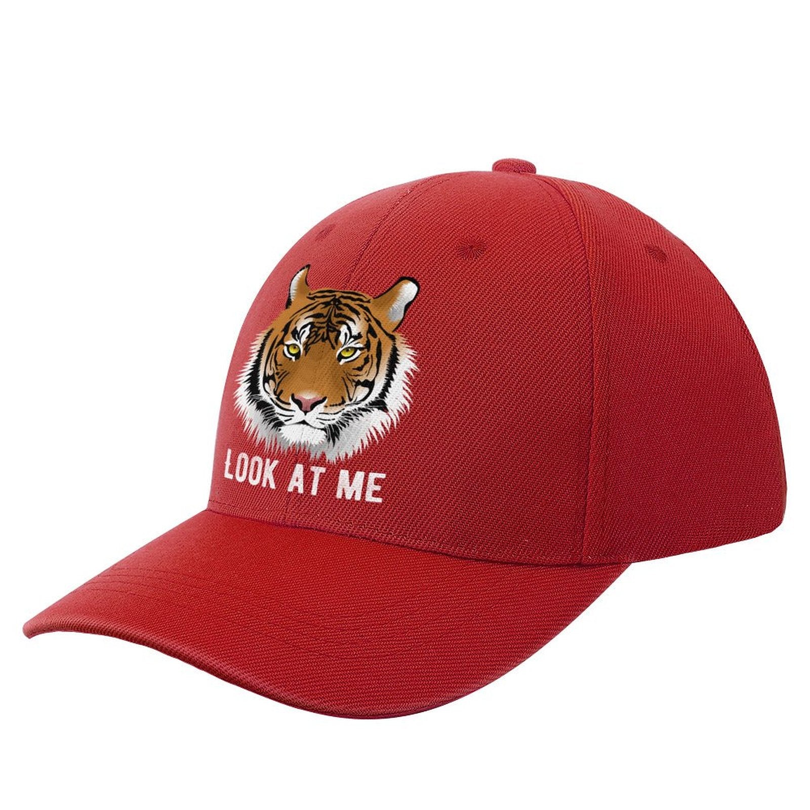 NenntBriy - Baseball Cap Tiger, Retro Pattern - Customized with photo&text