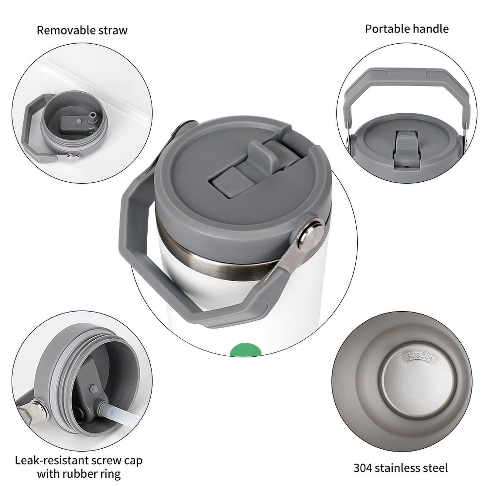 NenntBriy - Large Capacity Car Cup Happy St. Patrick’s Day - Customized with photo&text