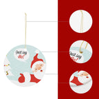 NenntBriy - Christmas Circle Merry Christmas, Happy Santa Claus - Customized with photo&text
