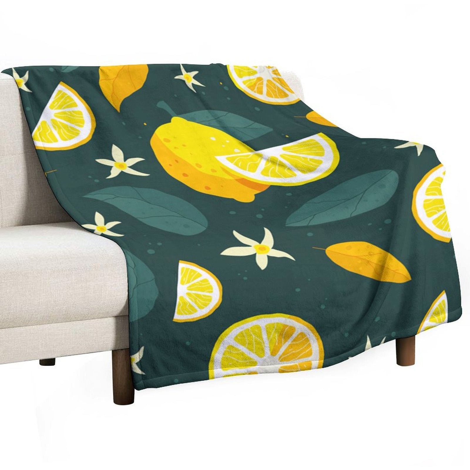 NenntBriy - Blanket round outdoor picnic mat - Customized with photo&text