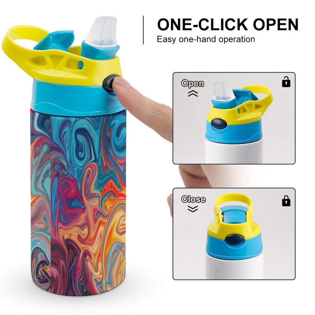 NenntBriy - Children's Water Cup Flowing Sci-fi Liquid Dazzle - Customized with photo&text