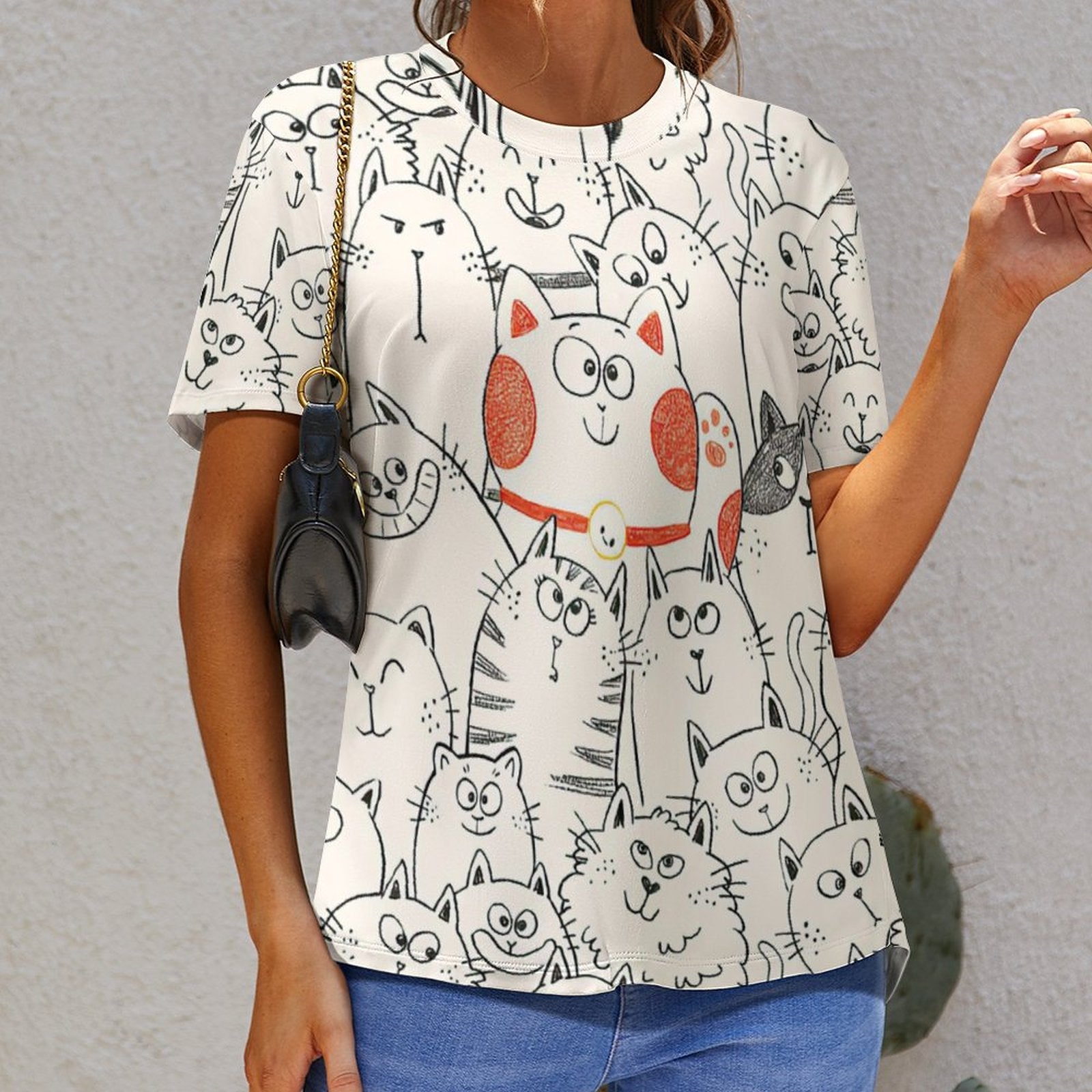 NenntBriy - Full Print T-shirt Smile Cat - Customized with photo&text