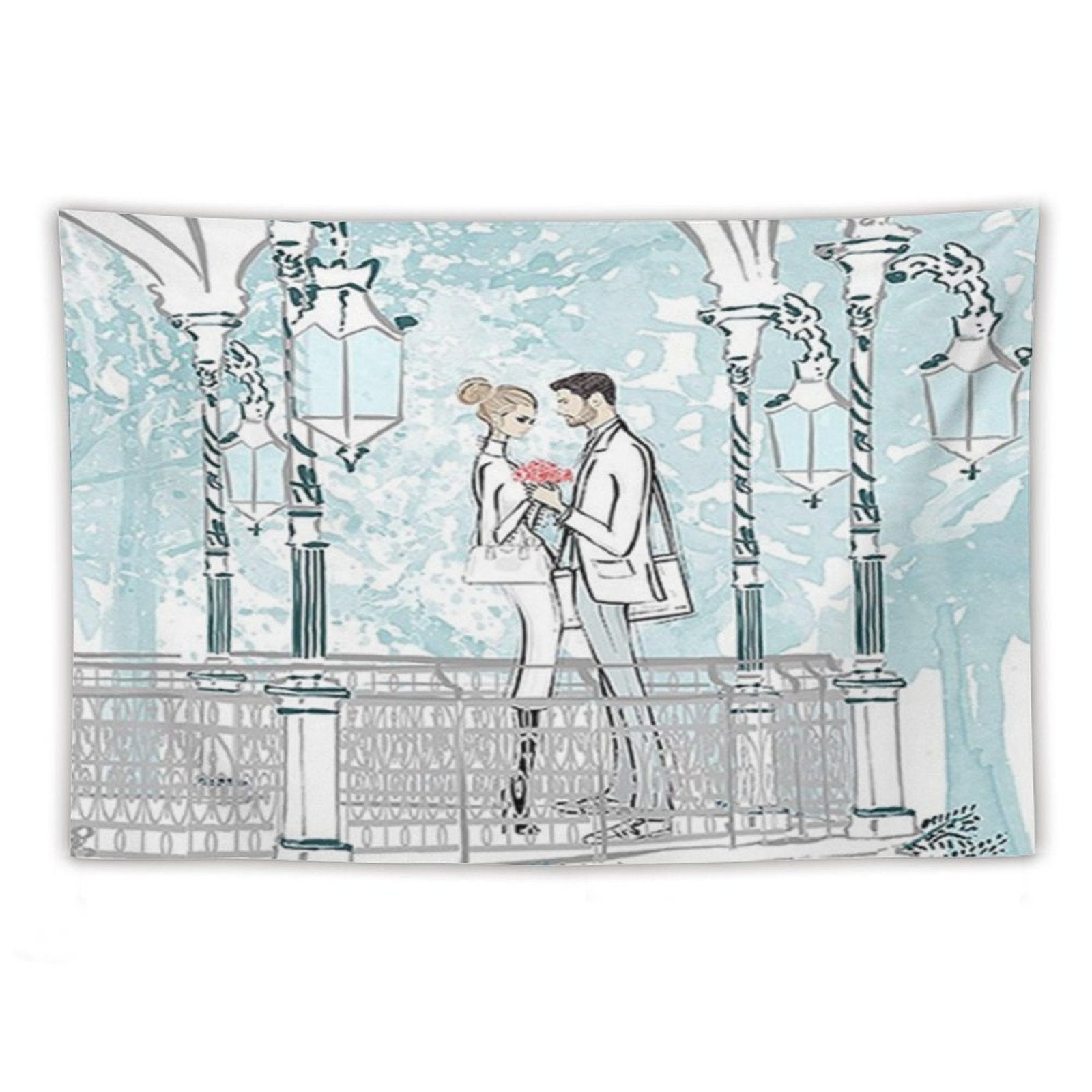 NenntBriy - Tapestries Plush fabric throw pillow covers with single-sided printing (set of 4) - Customized with photo&text