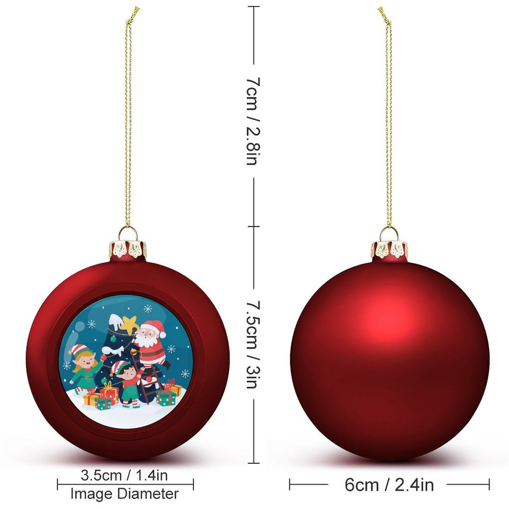 NenntBriy - Christmas Balls 118 (Big)  - Customized with photo&text