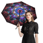 NenntBriy - 3 Fold Auto Umbrella 8K fully automatic umbrella (printed inside and black vinyl outside) - Customized with photo&text