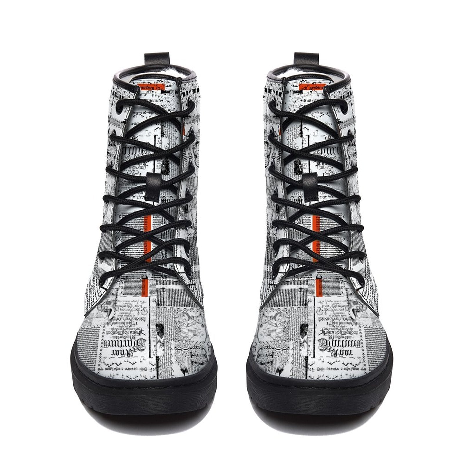 NenntBriy - Adult Full-print Boots for Men And Women Newspaper - Customized with photo&text