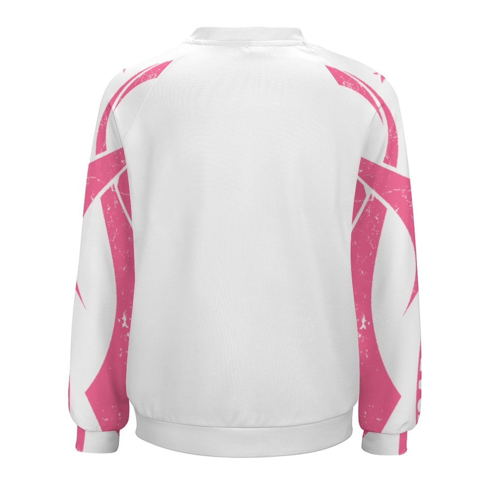 NenntBriy - Raglan Round Neck Sweater Breast Cancer Awareness - Customized with photo&text