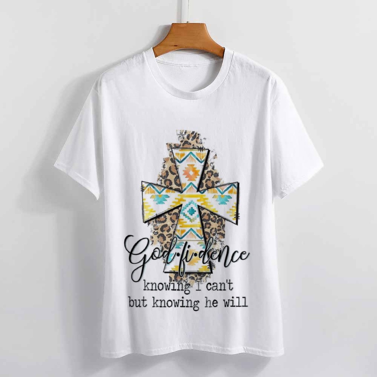 NenntBriy - Full Print T-shirt Tribe Geometry Cross Graphic - Customized with photo&text