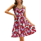 NenntBriy - Women's Sling Dress floral print - Customized with photo&text