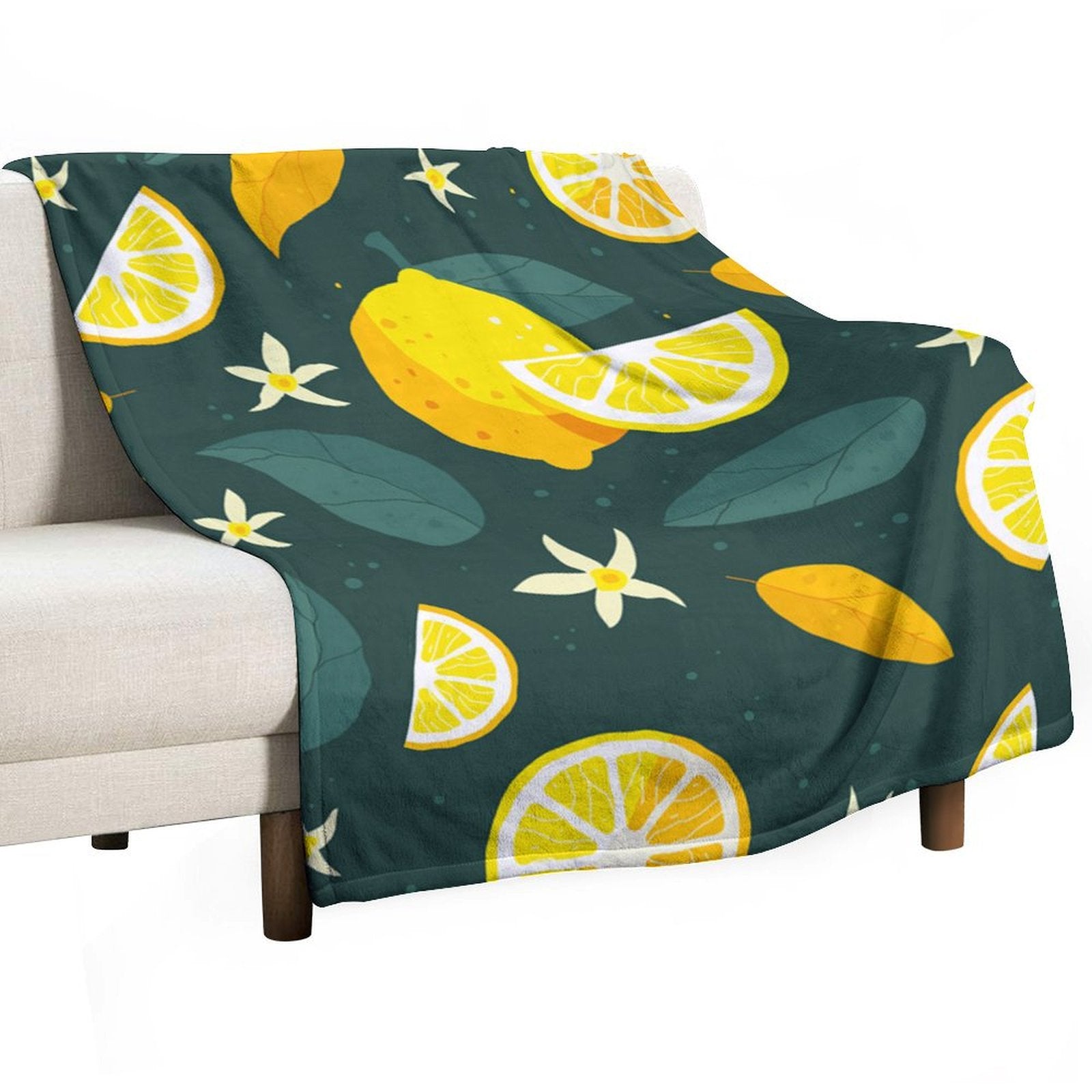 NenntBriy - Blanket round outdoor picnic mat - Customized with photo&text