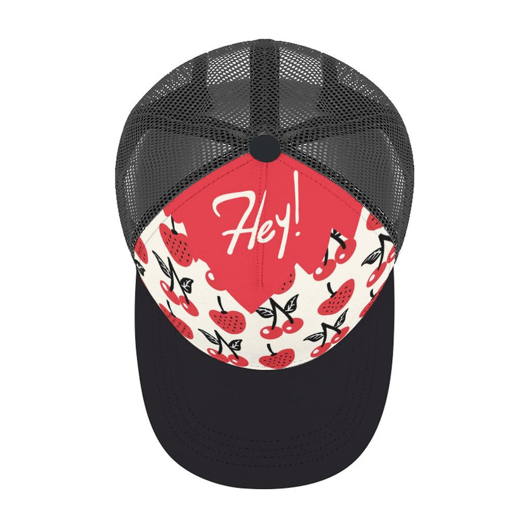 NenntBriy - Baseball Cap Hey, Strawberry, Cherry  - Customized with photo&text