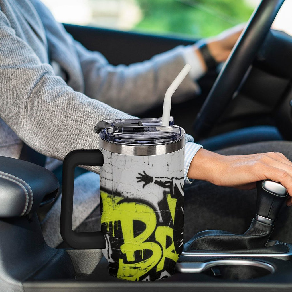 NenntBriy - Large Capacity Car Cup Vintage clip art from the 1980s - Customized with photo&text