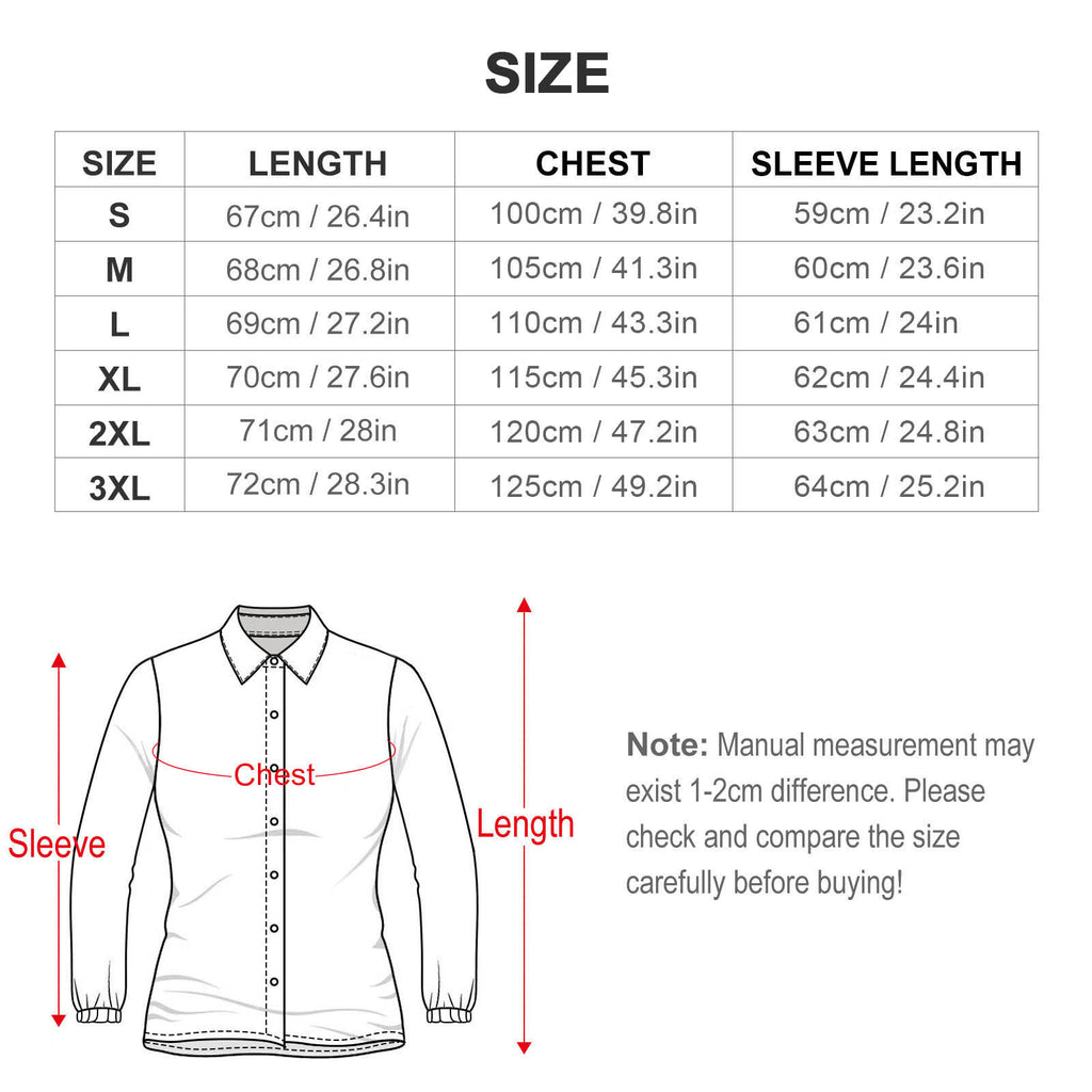 NenntBriy - Vntage Casual Long Sleeve Shirt Tops Chrinstmas Skulls - Customized with photo&text