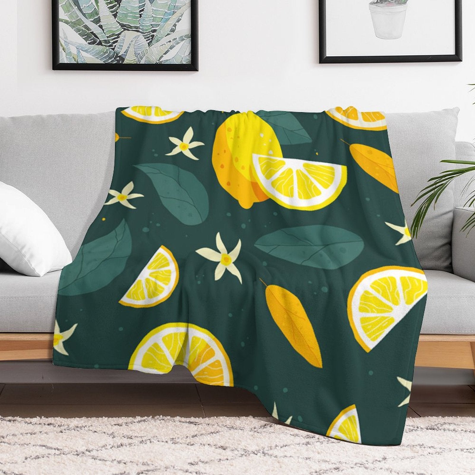 NenntBriy - Blanket round outdoor picnic mat - Customized with photo&text