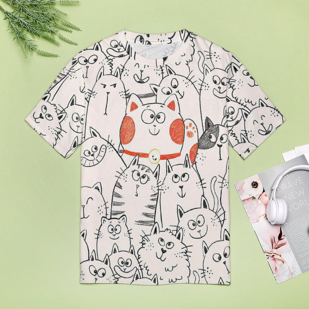NenntBriy - Full Print T-shirt Smile Cat - Customized with photo&text