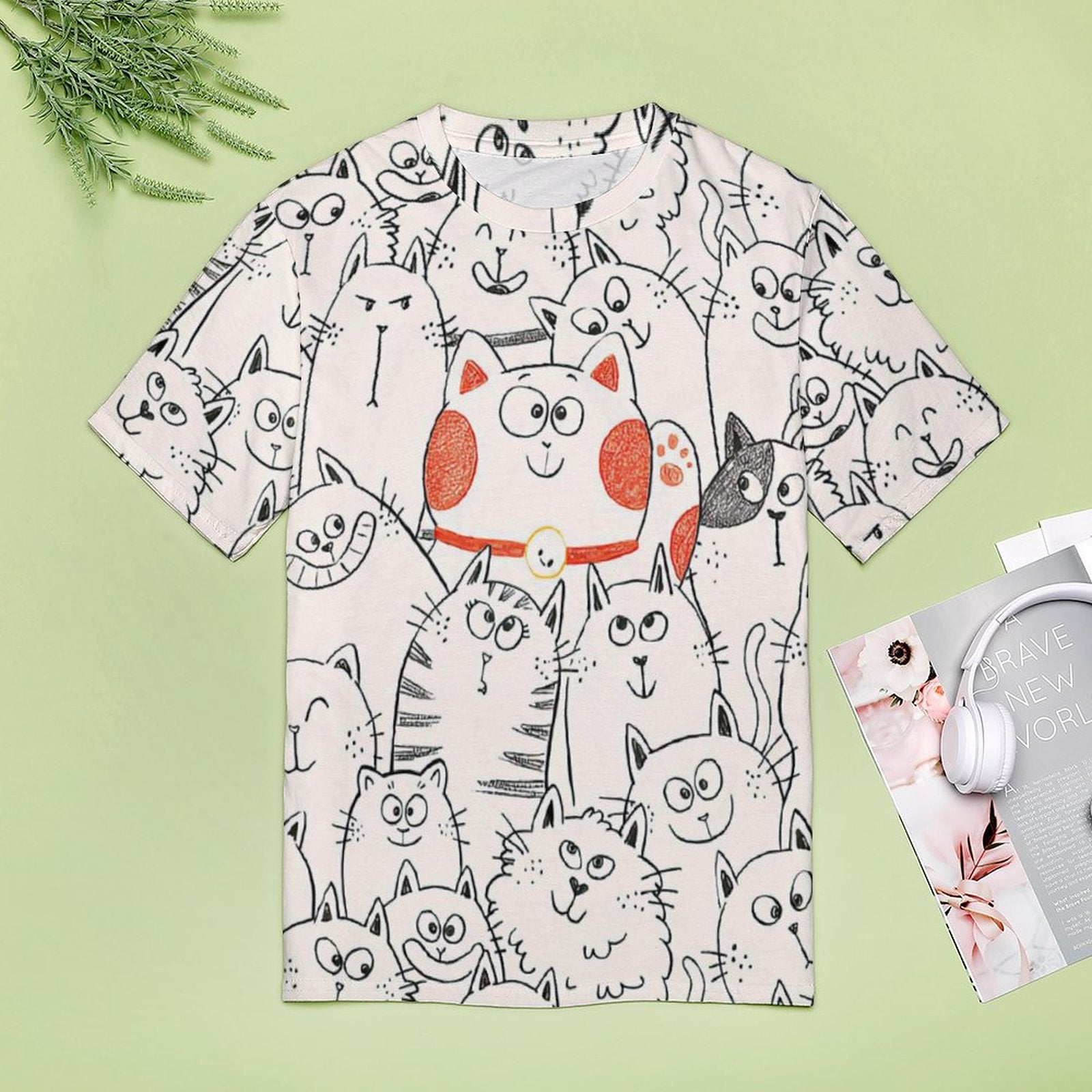 NenntBriy - Full Print T-shirt Smile Cat - Customized with photo&text