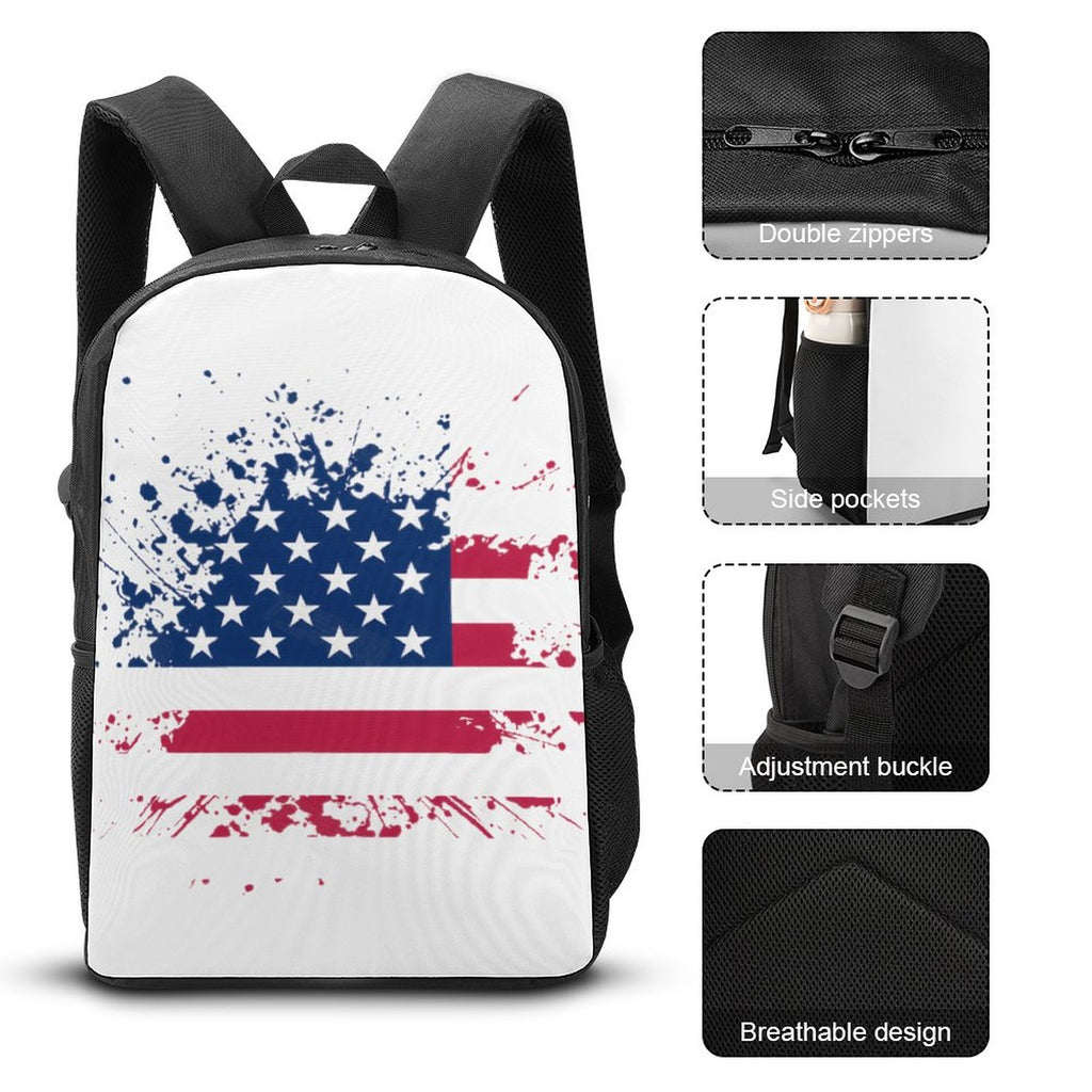 NenntBriy - 17 Inch Shoulder Backpack  - Customized with photo&text