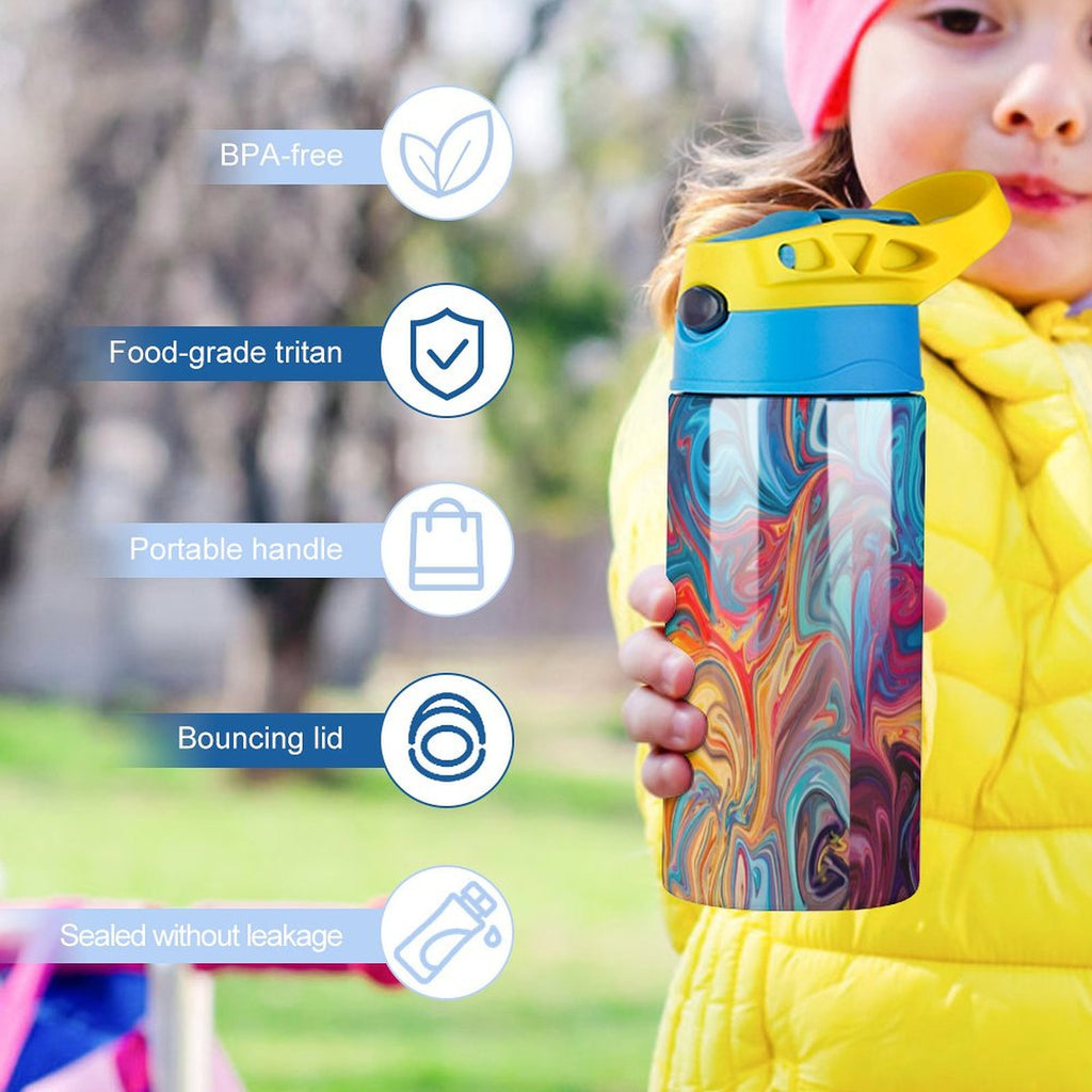 NenntBriy - Children's Water Cup Flowing Sci-fi Liquid Dazzle - Customized with photo&text