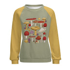NenntBriy - Raglan Round Neck Sweater Retro Mushroom - Customized with photo&text