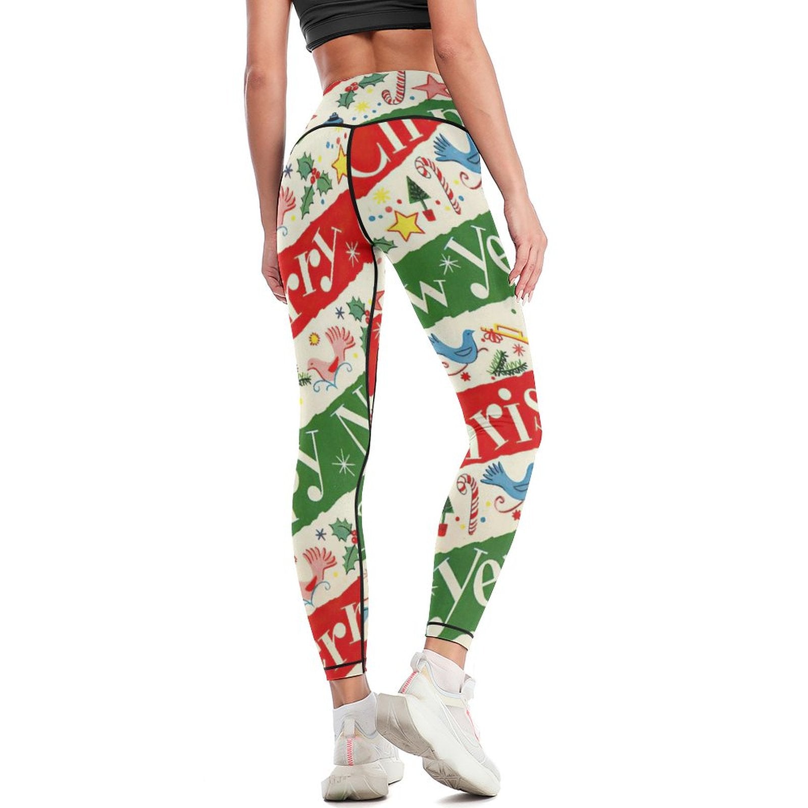 NenntBriy - Yoga Pants for Women Happy New Year - Customized with photo&text