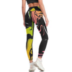 NenntBriy - Yoga Pants for Women Flowing Sci-fi Liquid Dazzle - Customized with photo&text