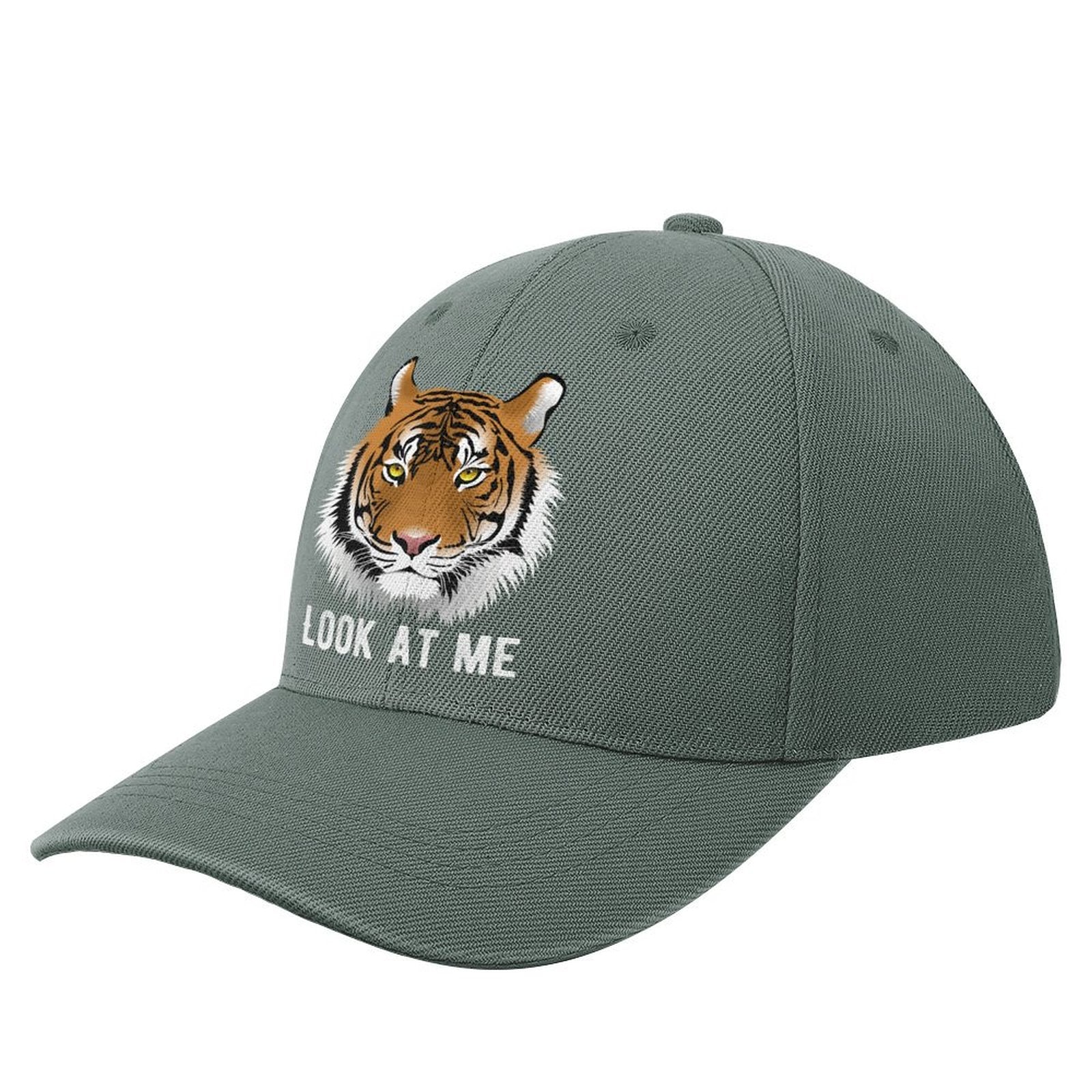 NenntBriy - Baseball Cap Tiger, Retro Pattern - Customized with photo&text
