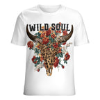 NenntBriy - Full Print T-shirt Wild Soul Bull's Head Print - Customized with photo&text