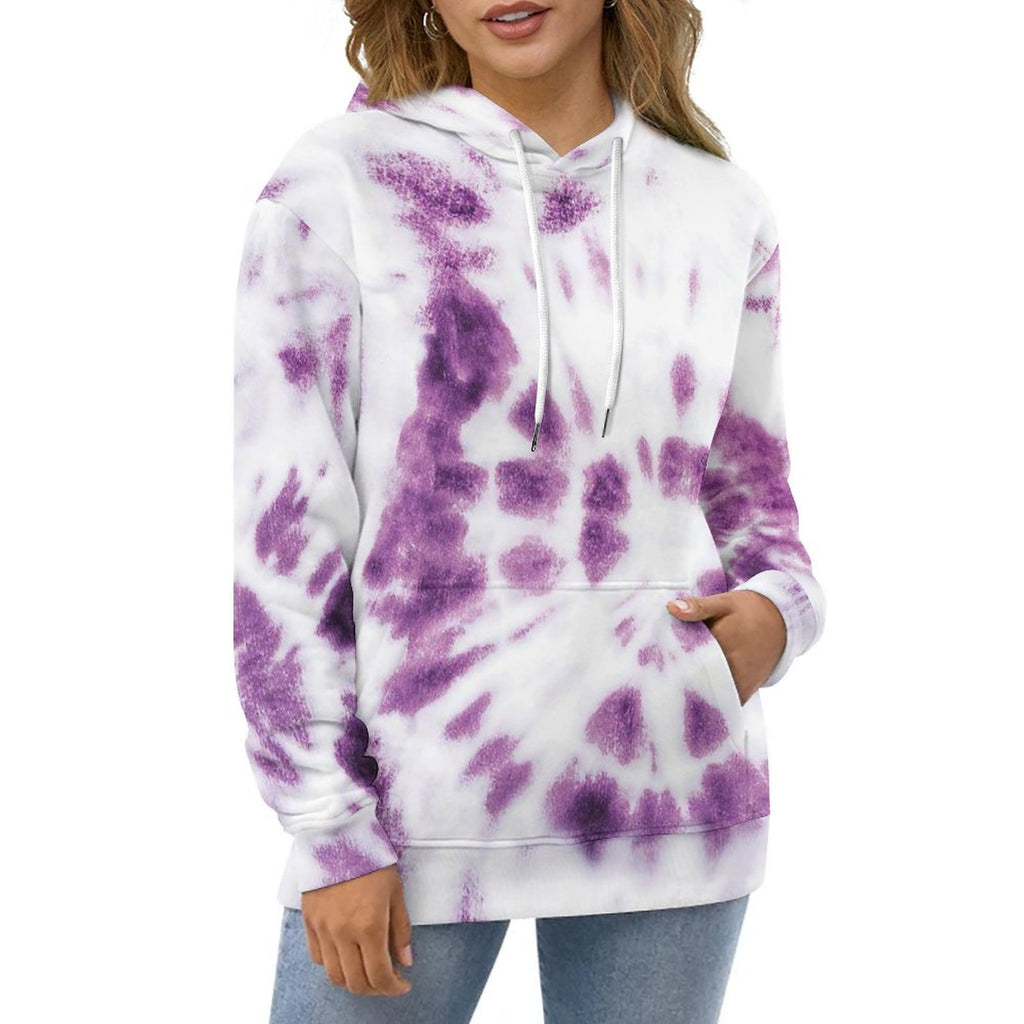 NenntBriy - Double Hat Sweater Purple Tie-dye - Customized with photo&text
