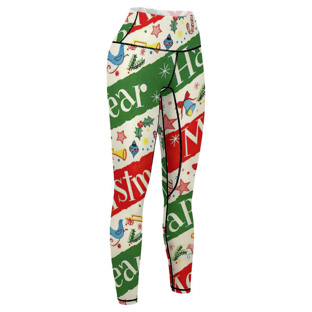 NenntBriy - Yoga Pants for Women Happy New Year - Customized with photo&text