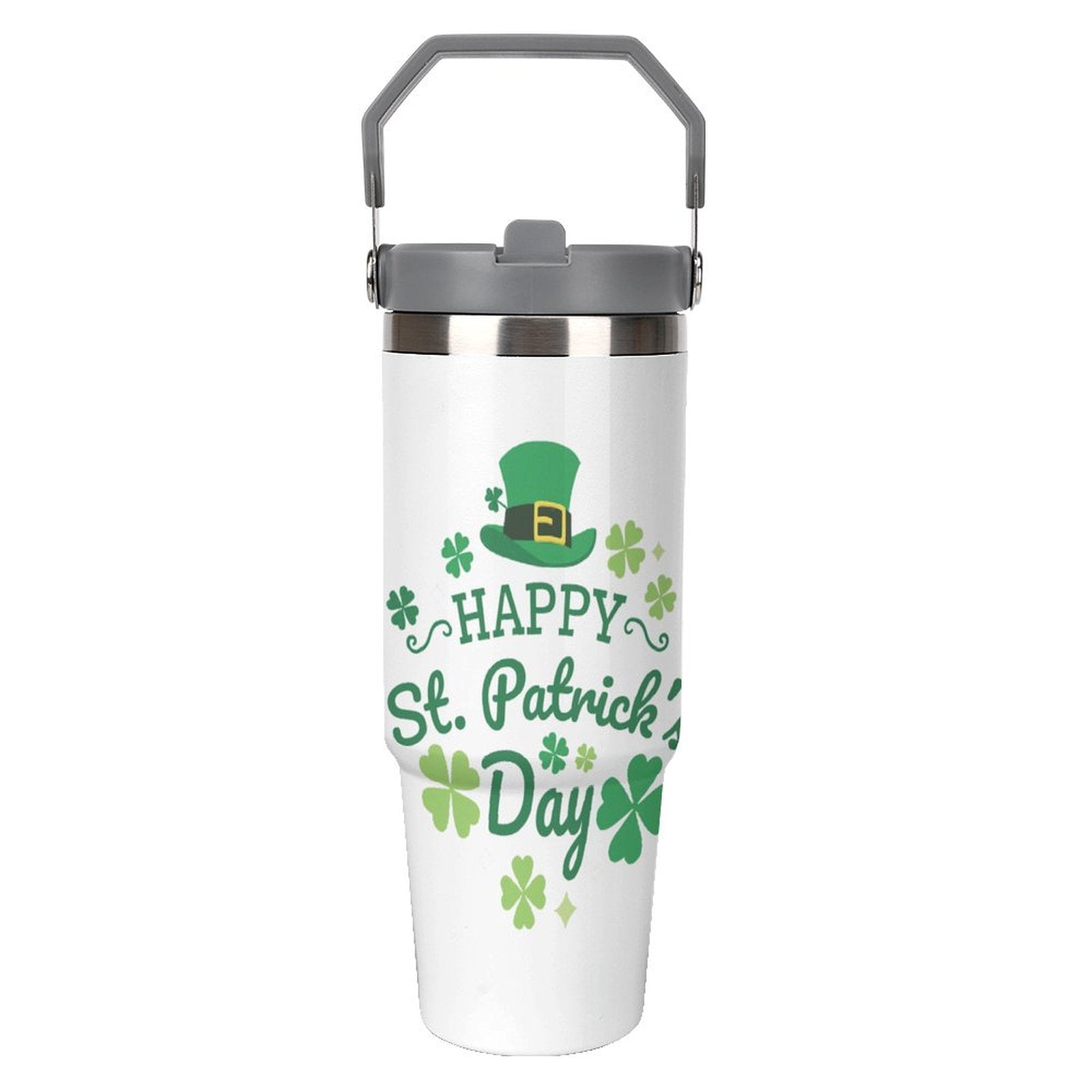 NenntBriy - Large Capacity Car Cup Happy St. Patrick’s Day - Customized with photo&text
