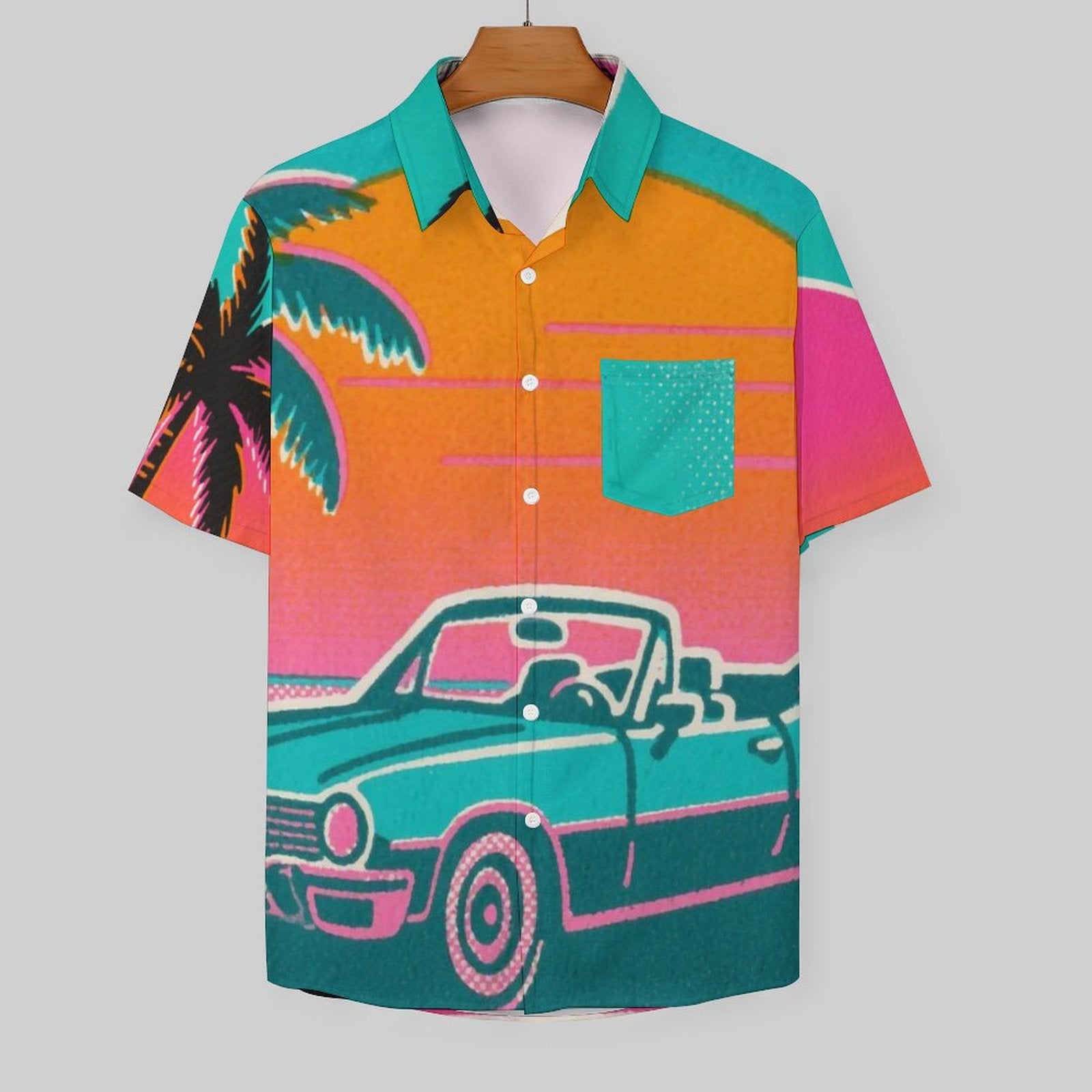 NenntBriy - A Short Sleeved Shirt Vintage clip art from the 1980s - Customized with Photo&Text