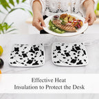 NenntBriy - Pot Holders Sets Dairy Cow Pattern Animal - Customized with photo&text