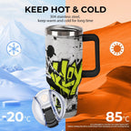 NenntBriy - Large Capacity Car Cup Vintage clip art from the 1980s - Customized with photo&text