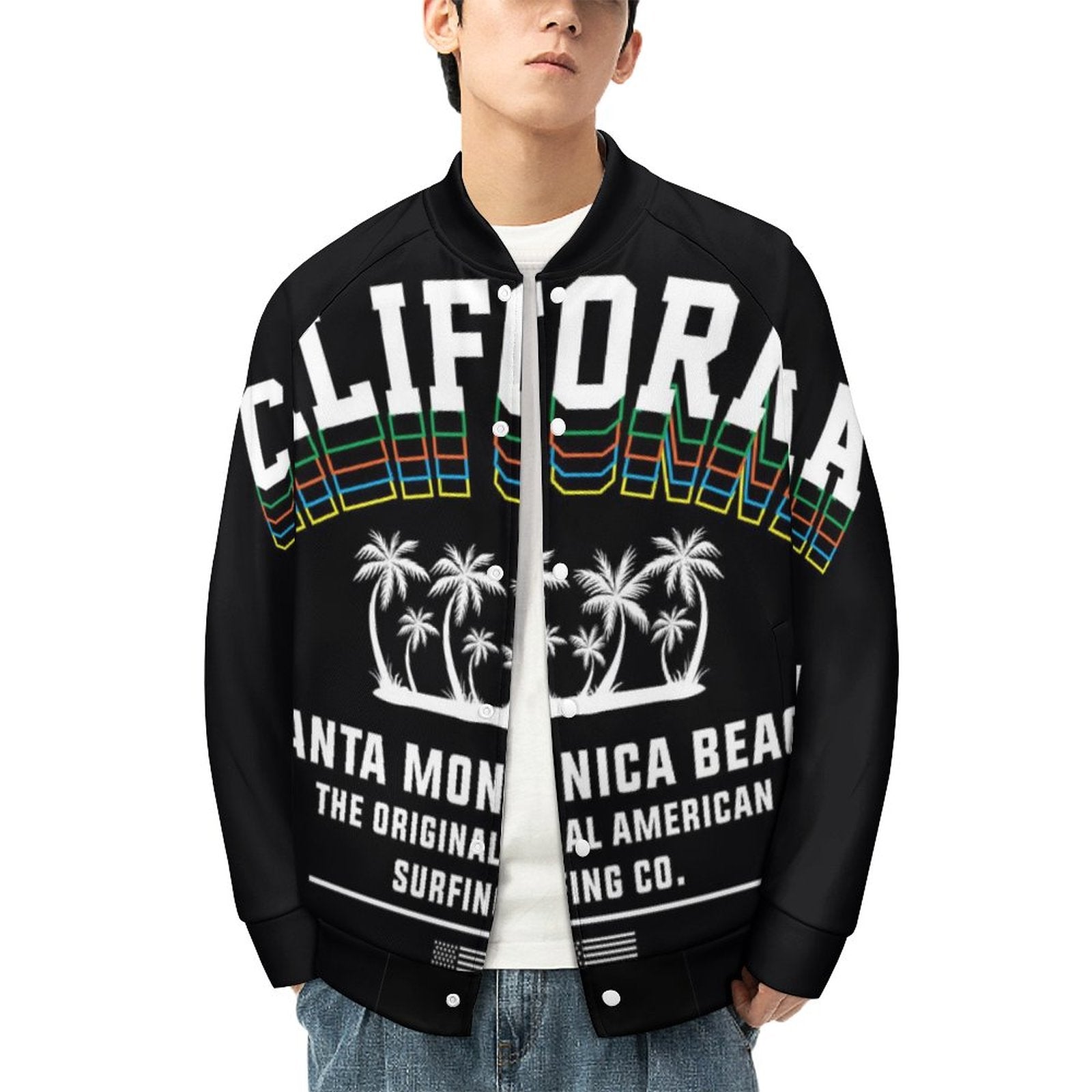 NenntBriy - All Print Baseball Uniform California, Seaside, Coconut Tree - Customized with photo&text