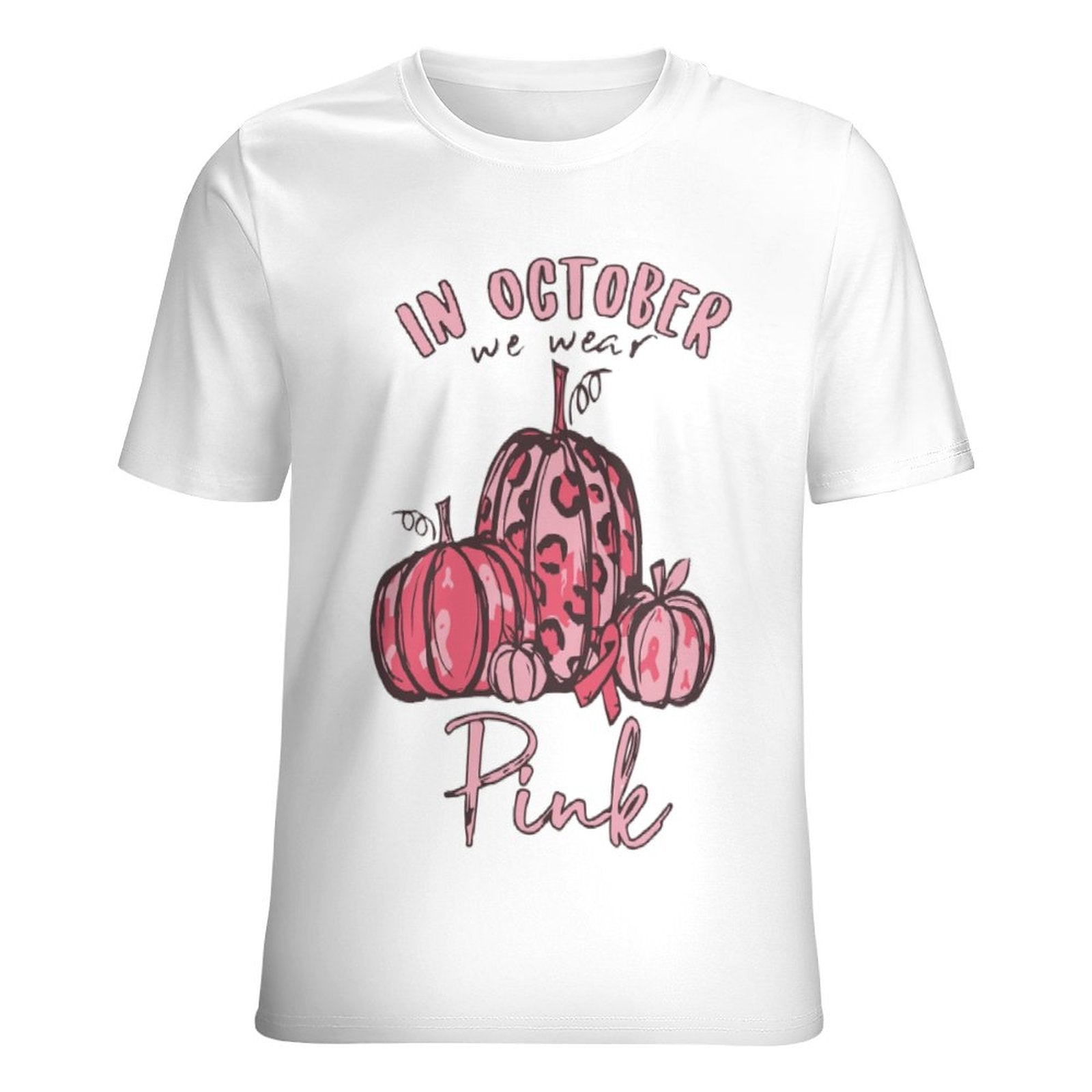 NenntBriy - Full Print T-shirt in October We Wear Pink - Customized with photo&text