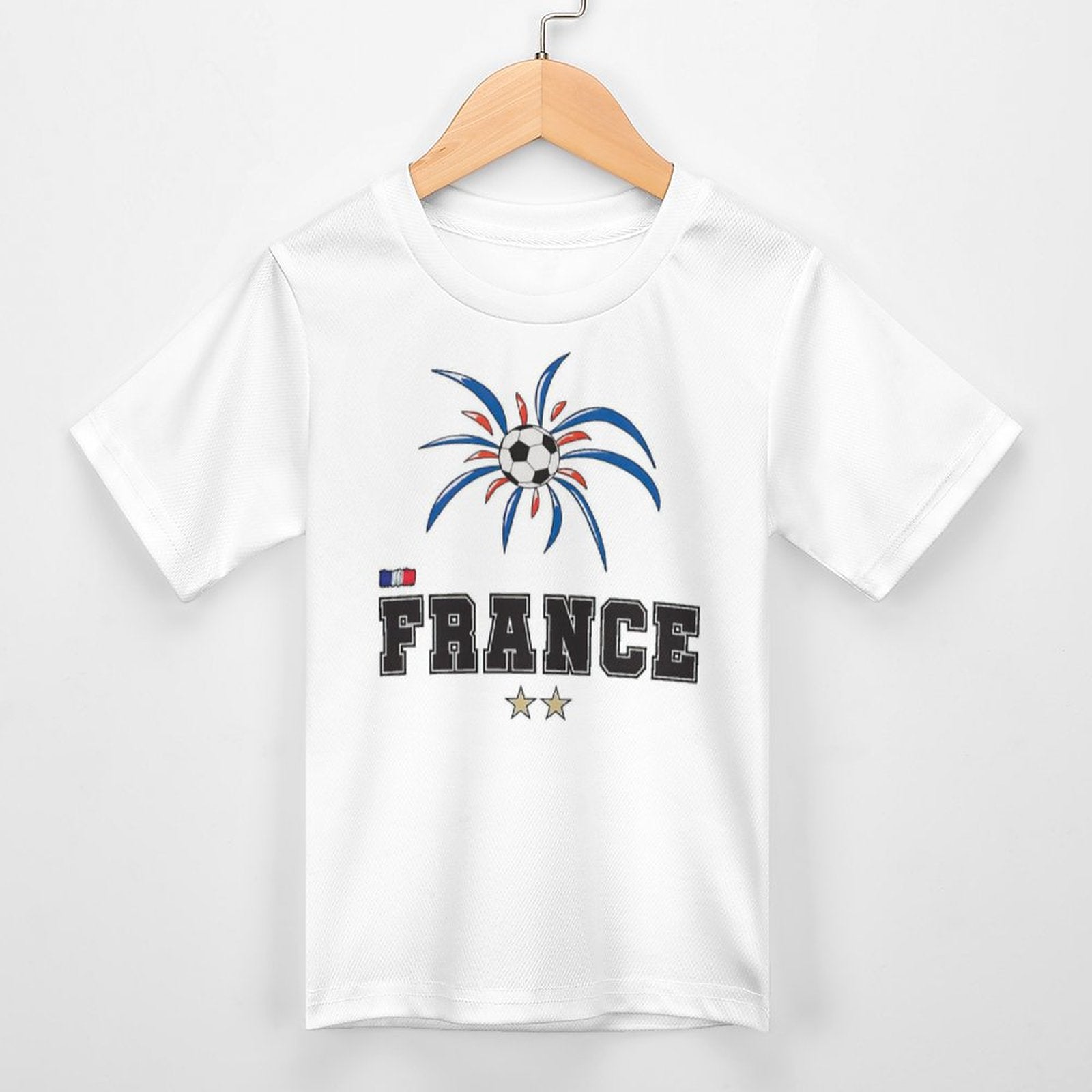 NenntBriy - Children's T-shirt France Soccer  - Customized with photo&text