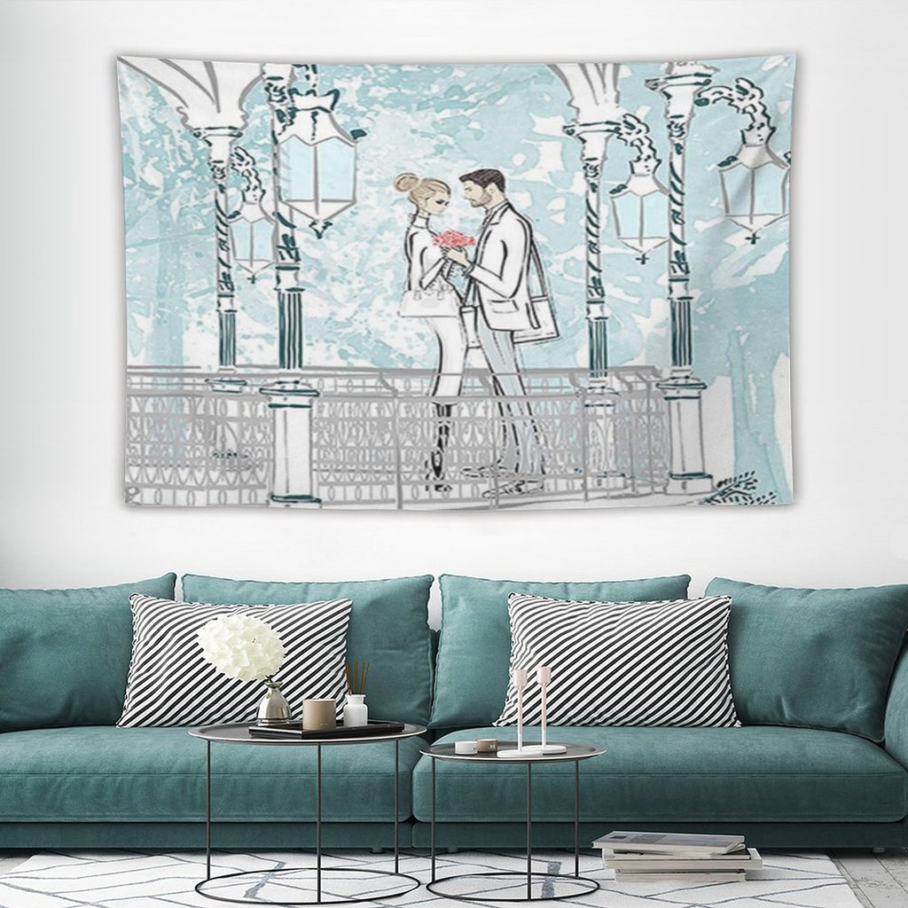 NenntBriy - Tapestries Plush fabric throw pillow covers with single-sided printing (set of 4) - Customized with photo&text