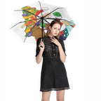 NenntBriy - 3 Fold Auto Umbrella Santa Under The Christmas Tree，Bear，Christmas - Customized with photo&text