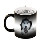 NenntBriy - Discoloration Mug Husky Dog Broken Hole - Customized with photo&text