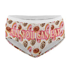 NenntBriy - Women's Lace Underwear Food Doughnut Pattern - Customized with photo&text