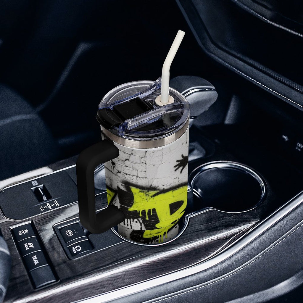 NenntBriy - Large Capacity Car Cup Vintage clip art from the 1980s - Customized with photo&text