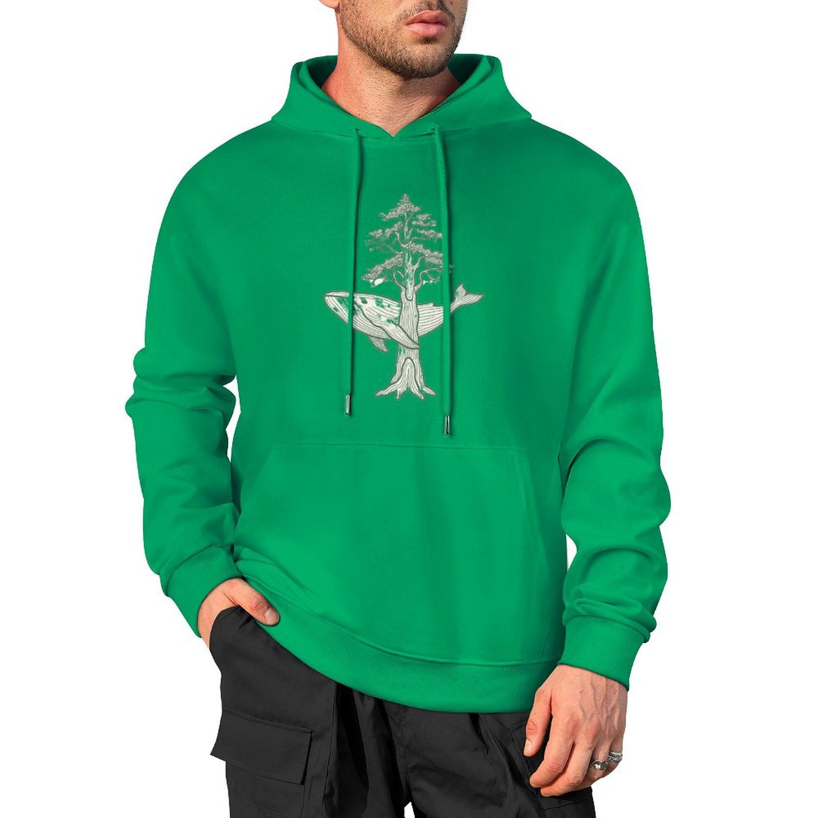 NenntBriy - Pure Cotton Hooded Sweater Vintage clip art from the 1980s - Customized with Photo&Text